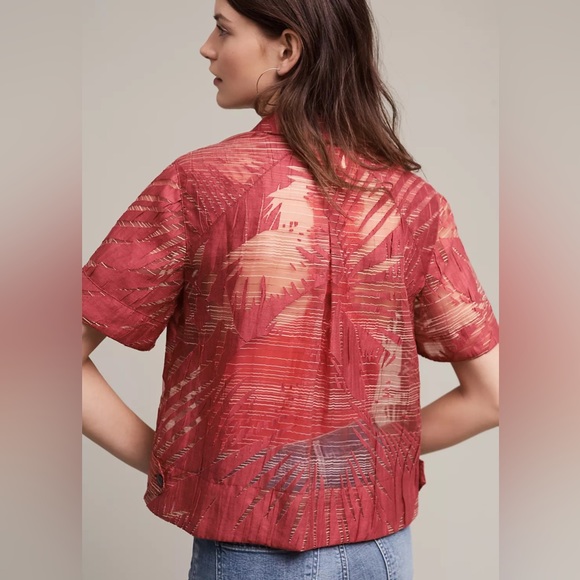 Maeve Sun Palm Midi Top - Picture 3 of 5